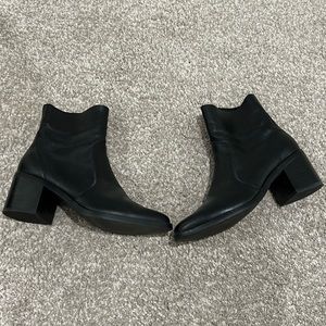 Black ankle booties